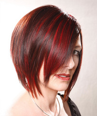 Formal Medium Straight Hairstyle - click to view hairstyle information