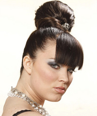 Formal Updo Long Curly Hairstyle - click to view hairstyle information
