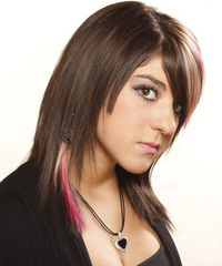 Casual Medium Straight Hairstyle - click to view hairstyle information