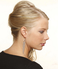 Formal Updo Long Curly Hairstyle - click to view hairstyle information