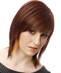 Casual Medium Straight Hairstyle - click to view hairstyle information