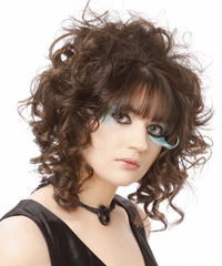 Casual Medium Curly Hairstyle - click to view hairstyle information