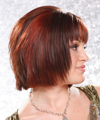 Casual Medium Straight Hairstyle - click to view hairstyle information