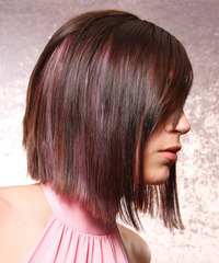 Casual Medium Straight Hairstyle - click to view hairstyle information