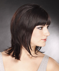 Formal Medium Straight Hairstyle - click to view hairstyle information