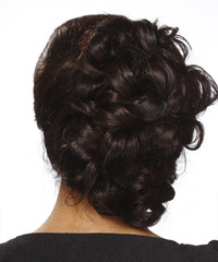 Formal Updo Long Curly Hairstyle - click to view hairstyle information