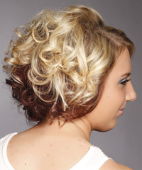 Formal Medium Curly Hairstyle - click to view hairstyle information
