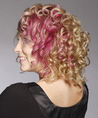 Formal Medium Curly Hairstyle - click to view hairstyle information