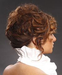 Formal Updo Long Curly Hairstyle - click to view hairstyle information