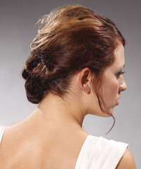 Formal Updo Long Curly Hairstyle - click to view hairstyle information