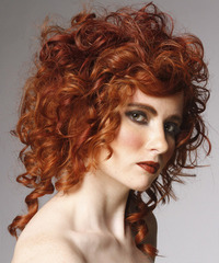 Formal Medium Curly Hairstyle - click to view hairstyle information