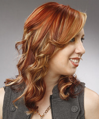 Formal Long Curly Hairstyle - click to view hairstyle information