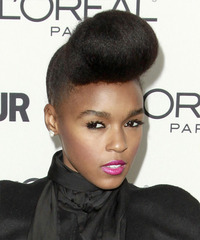 Janelle Monae Hairstyle - click to view hairstyle information