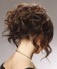 Formal Updo Long Curly Hairstyle - click to view hairstyle information