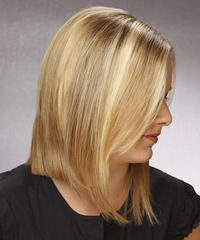 Casual Medium Straight Hairstyle - click to view hairstyle information