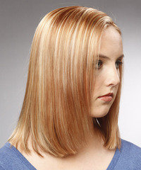 Formal Medium Straight Hairstyle - click to view hairstyle information