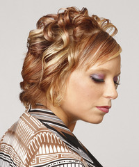 Formal Short Curly Hairstyle - click to view hairstyle information