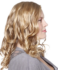 Formal Long Curly Hairstyle - click to view hairstyle information