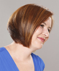 Casual Medium Straight Hairstyle - click to view hairstyle information