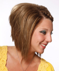 Casual Medium Straight Hairstyle - click to view hairstyle information