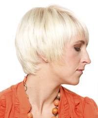 Formal Short Straight Hairstyle - click to view hairstyle information