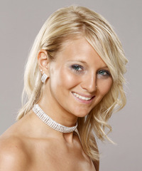 Formal Medium Wavy Hairstyle - click to view hairstyle information