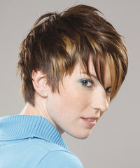 Casual Short Straight Hairstyle - click to view hairstyle information