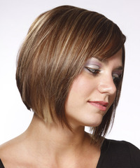 Casual Medium Straight Hairstyle - click to view hairstyle information