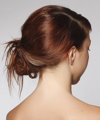 Casual Updo Long Straight Hairstyle - click to view hairstyle information