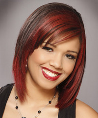 Formal Medium Straight Hairstyle - click to view hairstyle information