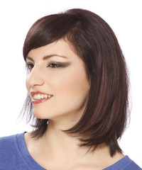 Formal Medium Straight Hairstyle - click to view hairstyle information