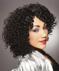 Casual Medium Curly Hairstyle - click to view hairstyle information