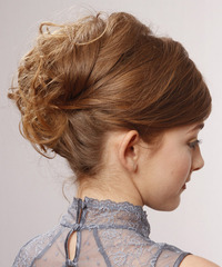 Formal Updo Long Curly Hairstyle - click to view hairstyle information
