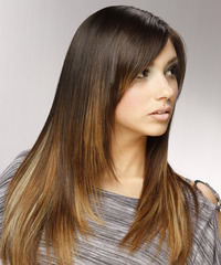 Formal Long Straight Hairstyle - click to view hairstyle information