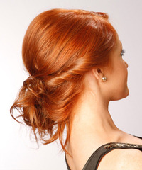 Formal Updo Long Curly Hairstyle - click to view hairstyle information