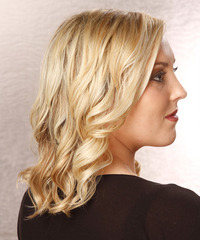 Casual Medium Wavy Hairstyle - click to view hairstyle information