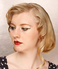 Formal Medium Wavy Hairstyle - click to view hairstyle information
