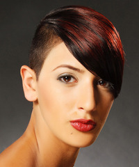 Alternative Short Straight Hairstyle - click to view hairstyle information