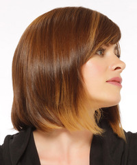 Formal Medium Straight Hairstyle - click to view hairstyle information