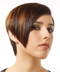 Formal Short Straight Hairstyle - click to view hairstyle information