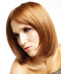 Formal Medium Straight Hairstyle - click to view hairstyle information