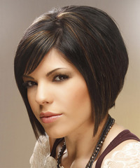 Formal Medium Straight Hairstyle - click to view hairstyle information