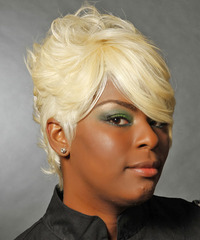 Formal Short Straight Hairstyle - click to view hairstyle information