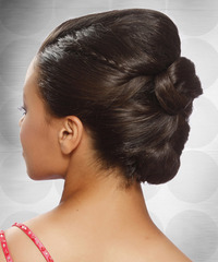 Formal Updo Long Straight Hairstyle - click to view hairstyle information
