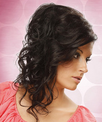 Formal Updo Long Curly Hairstyle - click to view hairstyle information