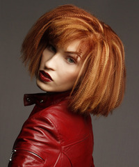 Alternative Medium Curly Hairstyle - click to view hairstyle information