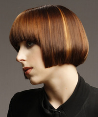 Formal Short Straight Hairstyle - click to view hairstyle information