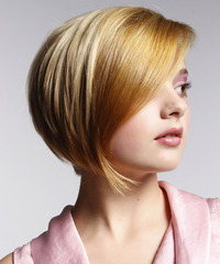 Formal Short Straight Hairstyle - click to view hairstyle information