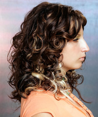 Formal Long Curly Hairstyle - click to view hairstyle information