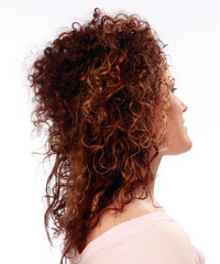 Formal Updo Long Curly Hairstyle - click to view hairstyle information
